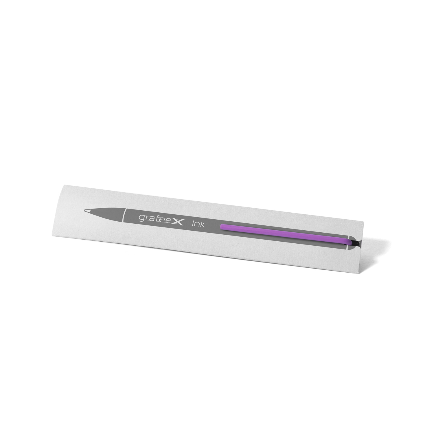 Шариковая ручка GrafeeX с фиолетовым клипом-2