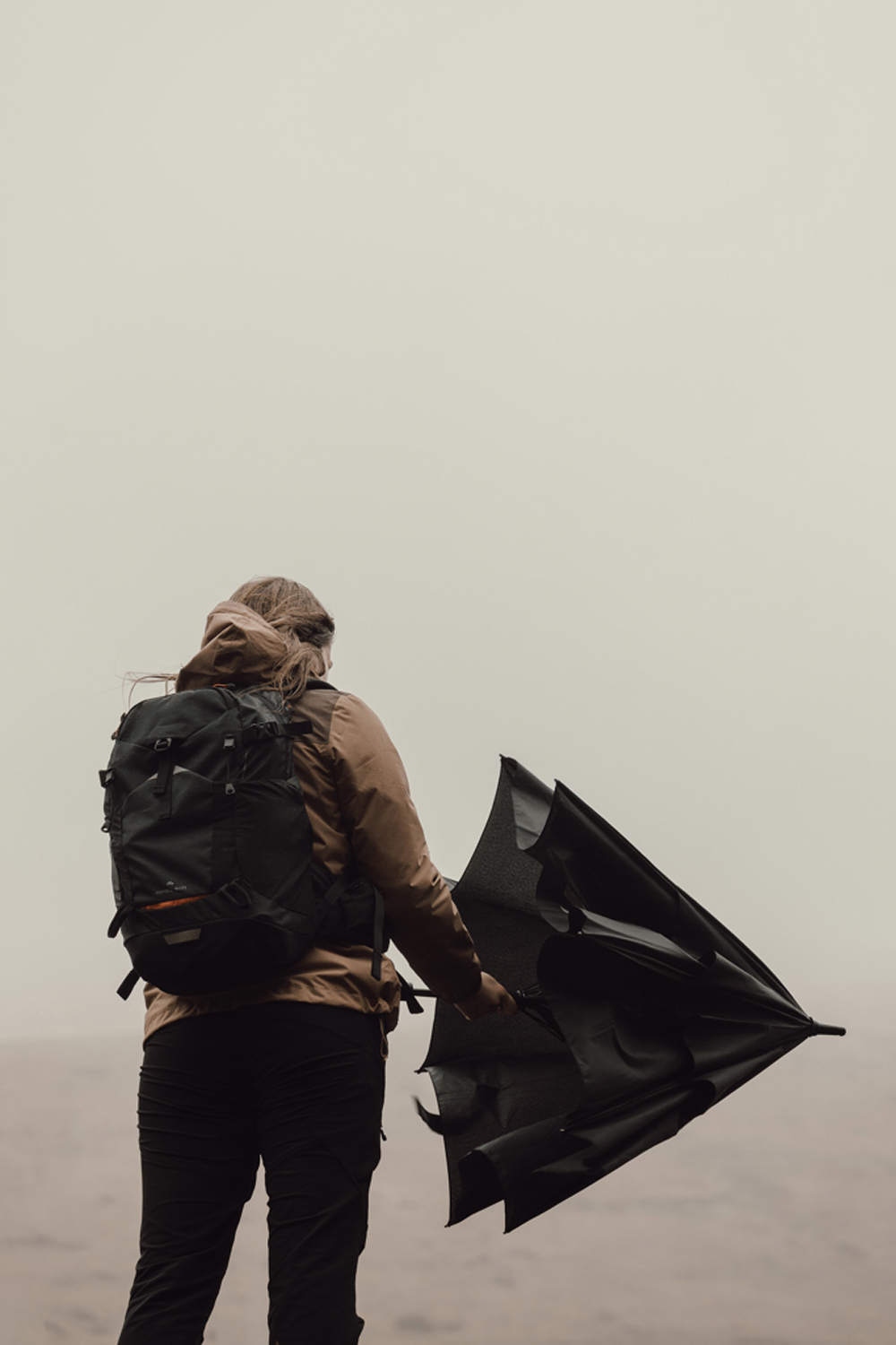 Зонт-трость антишторм Nordic Drift Trail AWARE™ RPET, UPF 50+, d135-140 см-8