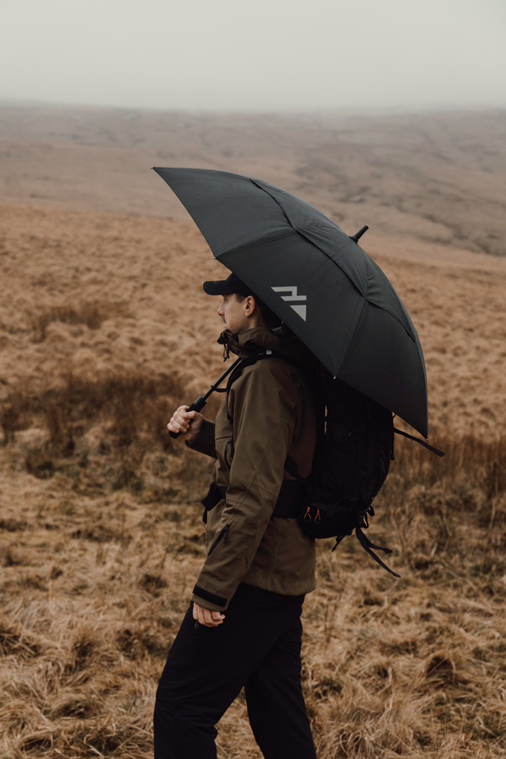 Зонт-трость антишторм Nordic Drift Trail AWARE™ RPET, UPF 50+, d135-140 см-9