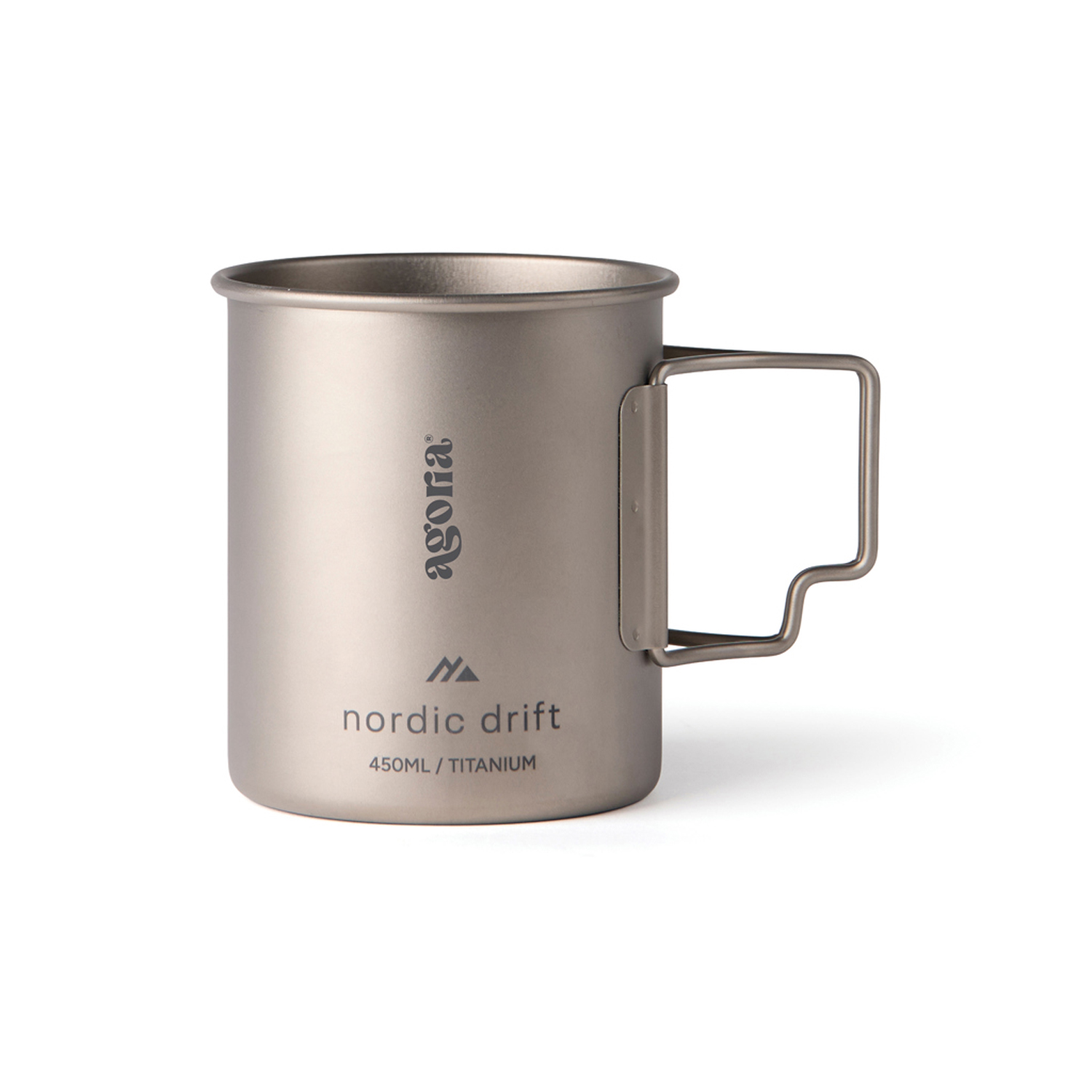 Ультралегкая кружка Nordic Drift Trail из титана, 450 мл-6