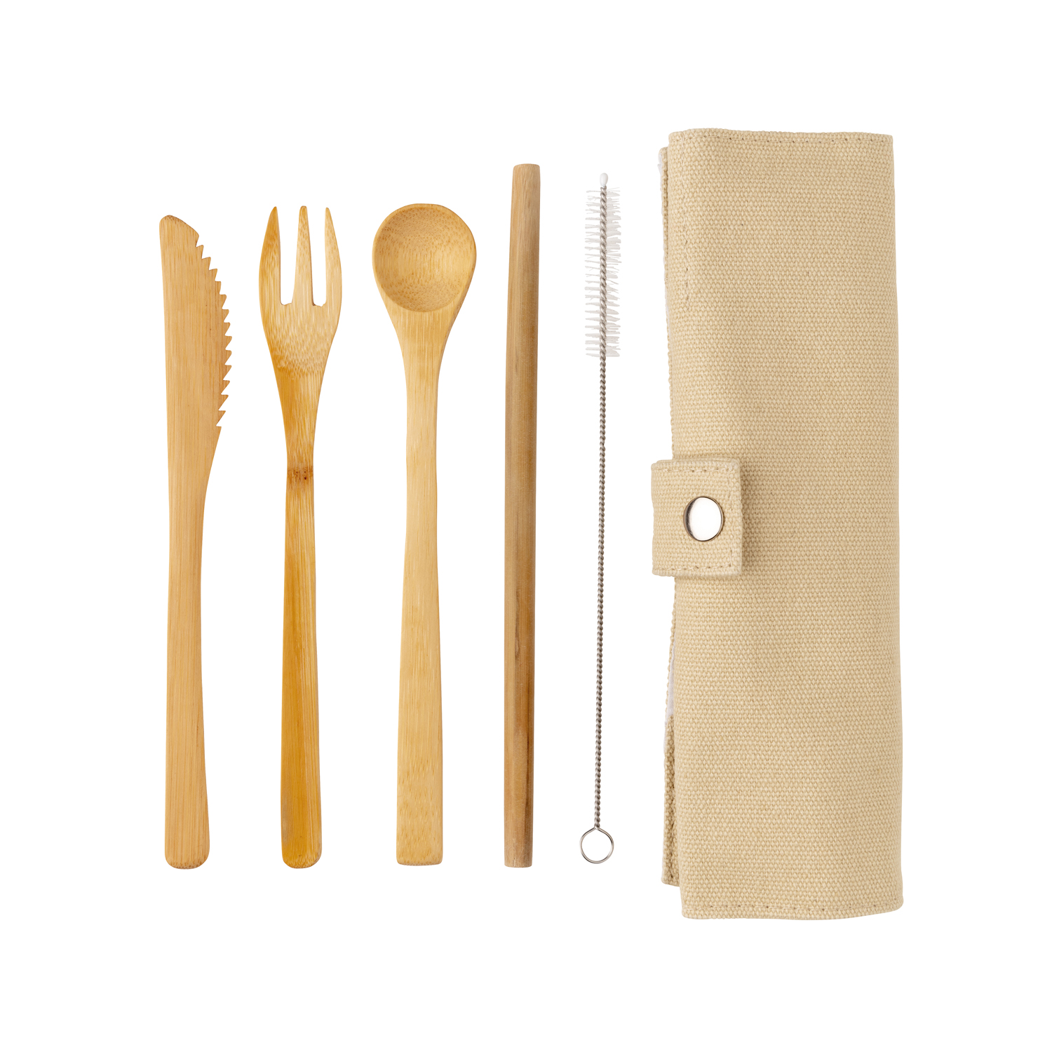 Многоразовый эко-набор столовых приборов Bamboo-4