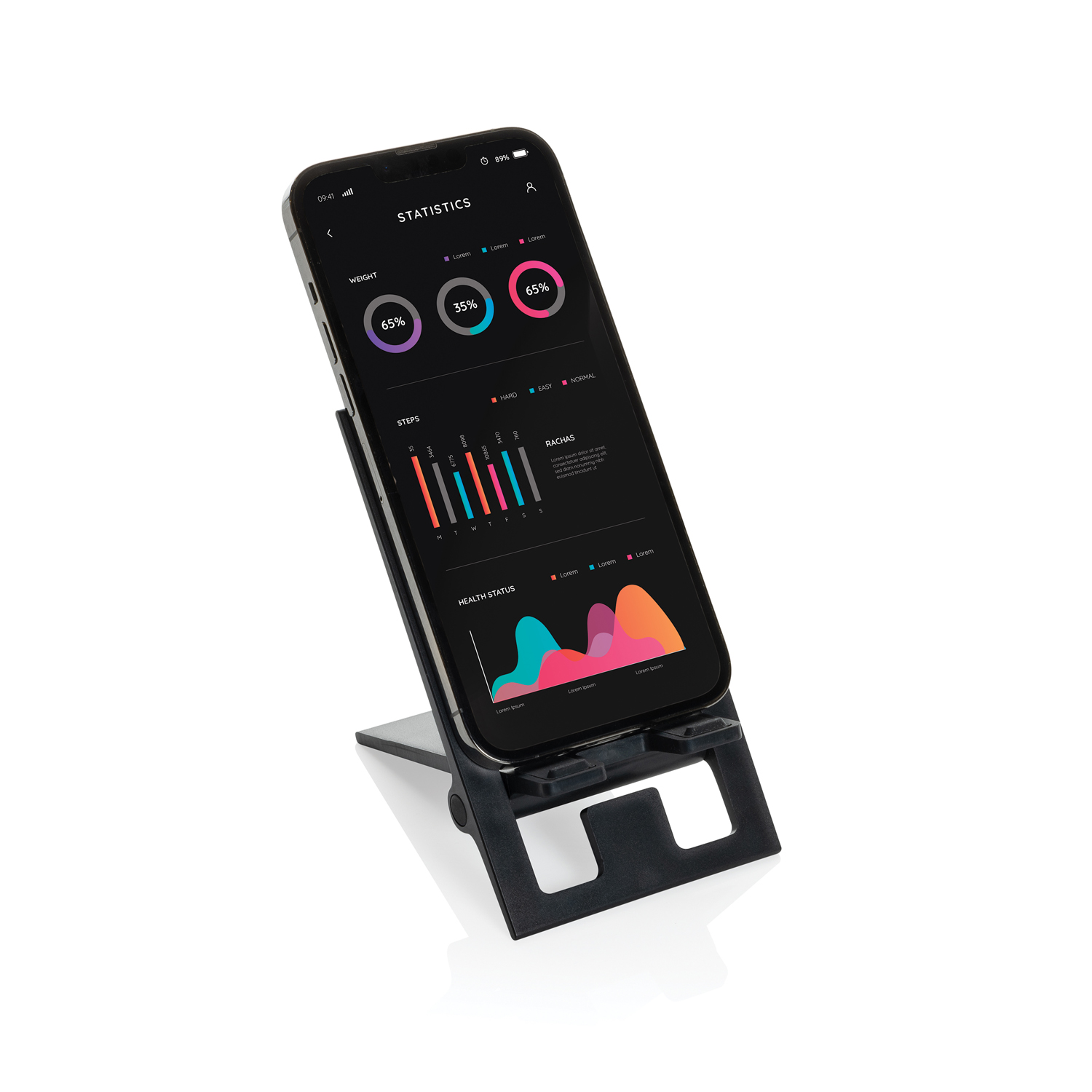 Складная подставка для телефона SnapStand из переработанного пластика RCS-8