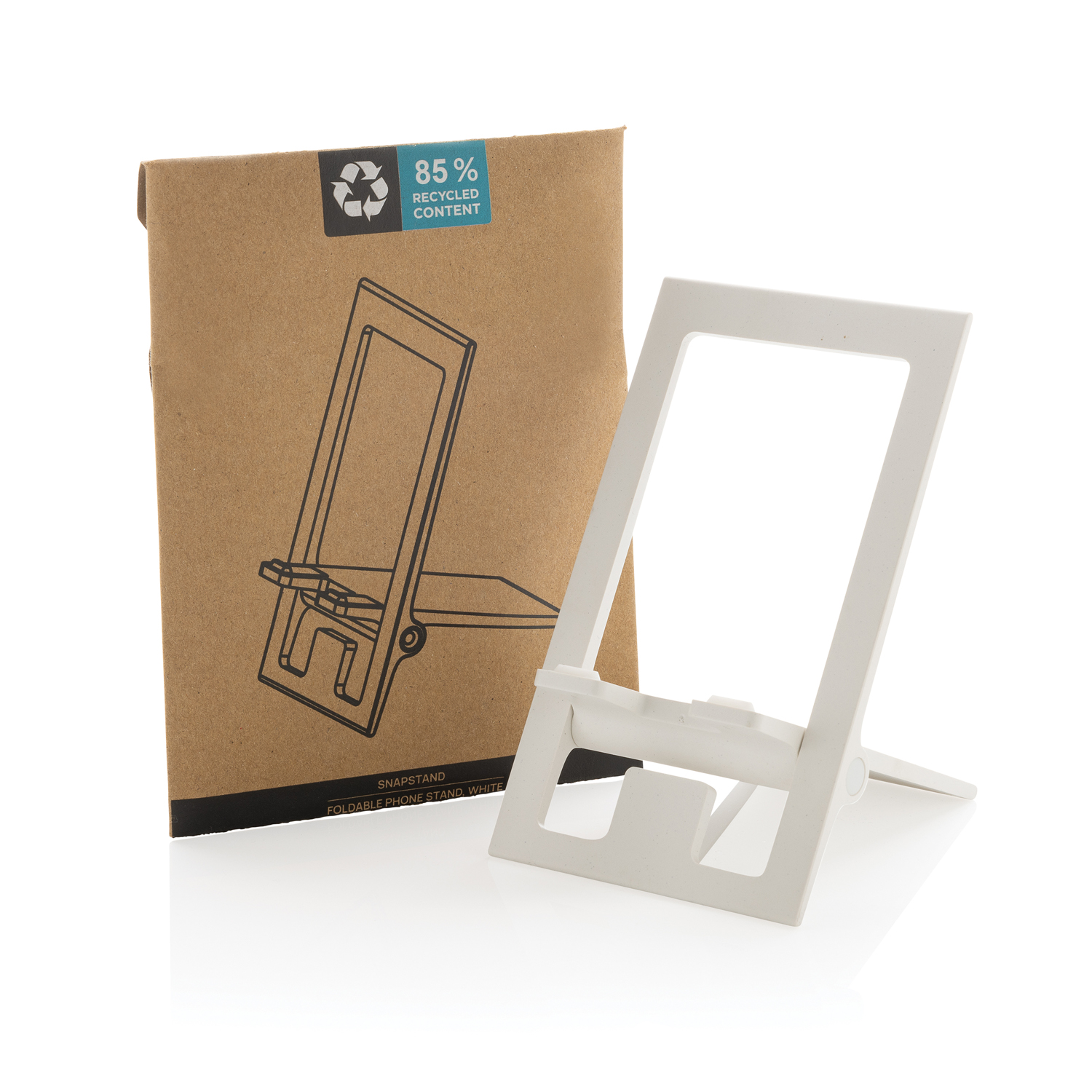 Складная подставка для телефона SnapStand из переработанного пластика RCS-1