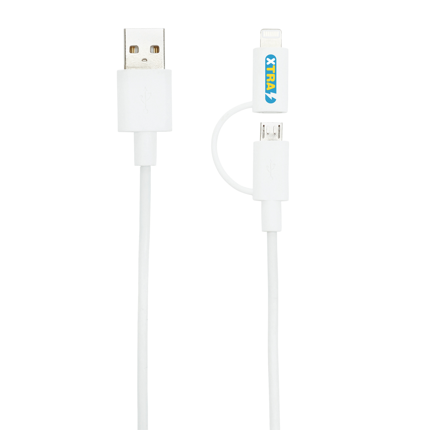 Кабель «2 в 1» с лицензированным MFi разъемом Apple Lightning-2