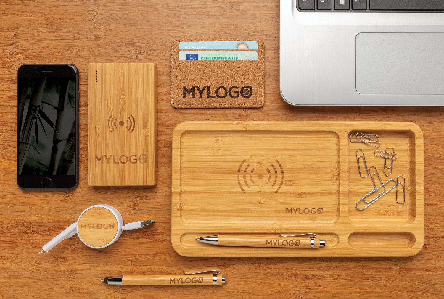 Экологичный внешний аккумулятор Bamboo, 4000 mAh-8