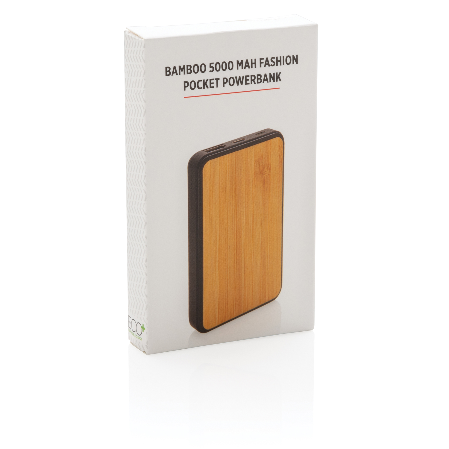 Бамбуковый карманный внешний аккумулятор Fashion, 5000 mAh-11