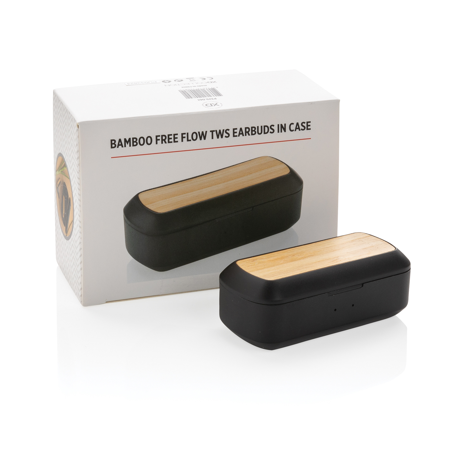 Наушники Bamboo Free Flow TWS с чехлом для зарядки-1