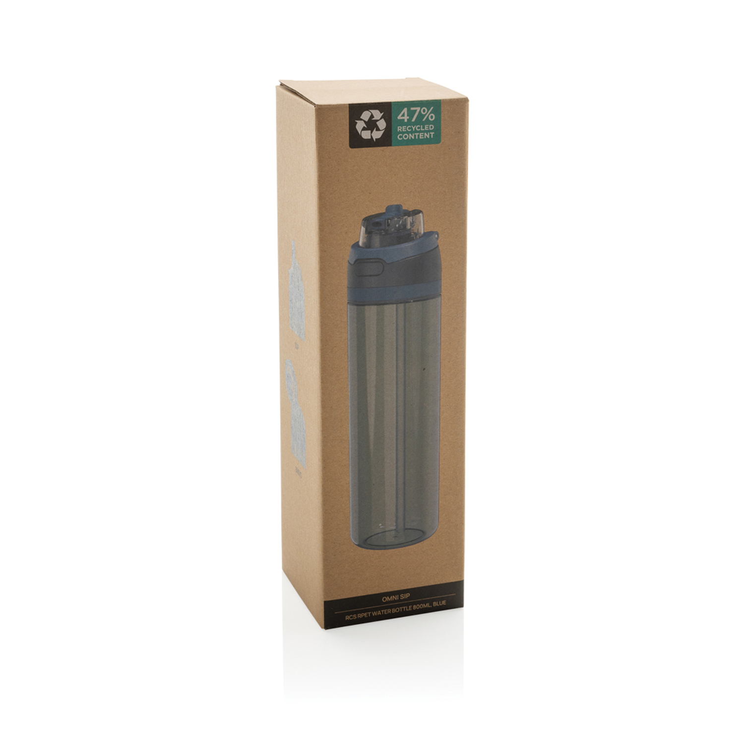Бутылка для воды Omni Sip из rPET RCS, 800 мл-3