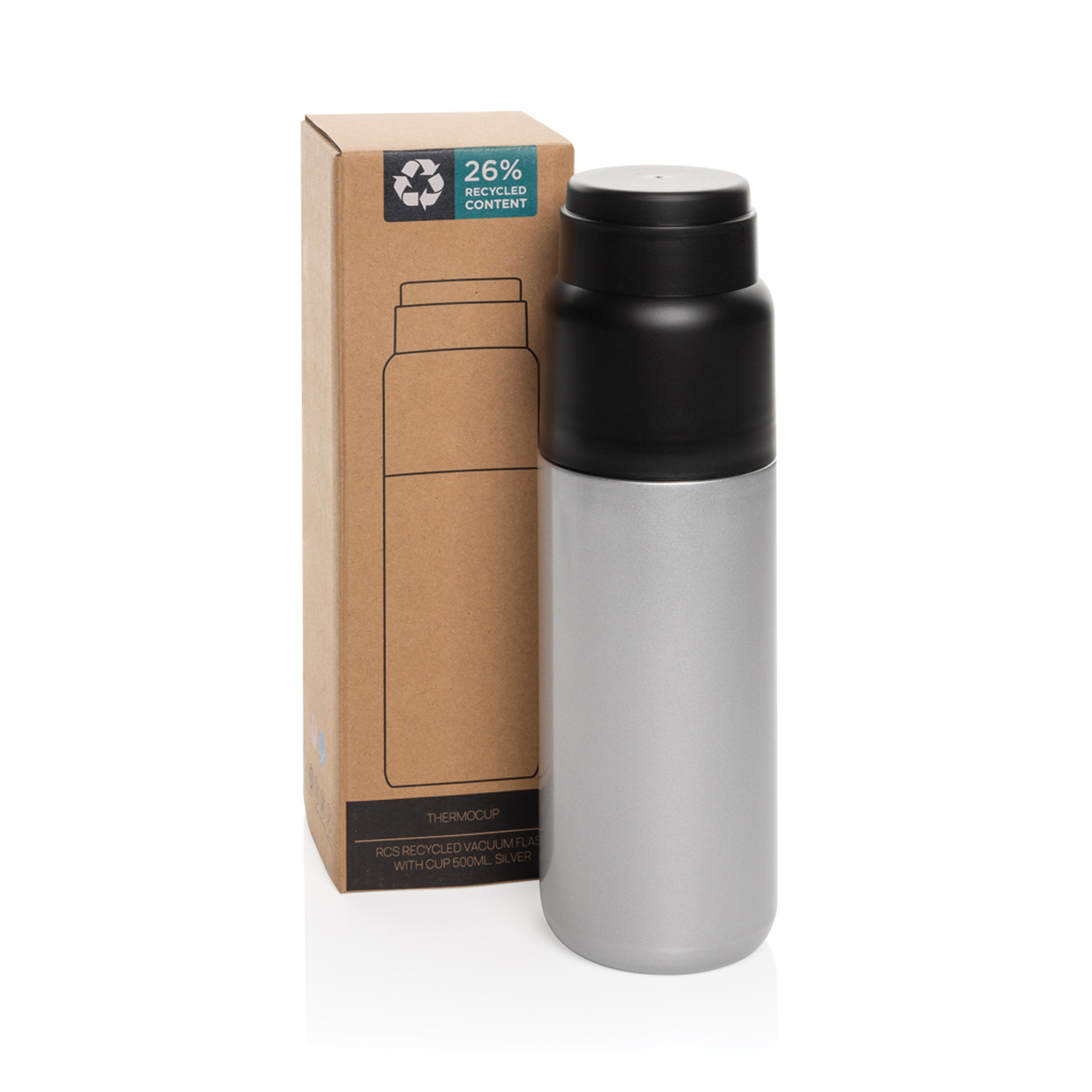 Вакуумный термос Thermocup RCS с крышкой-стаканом, 500 мл-1