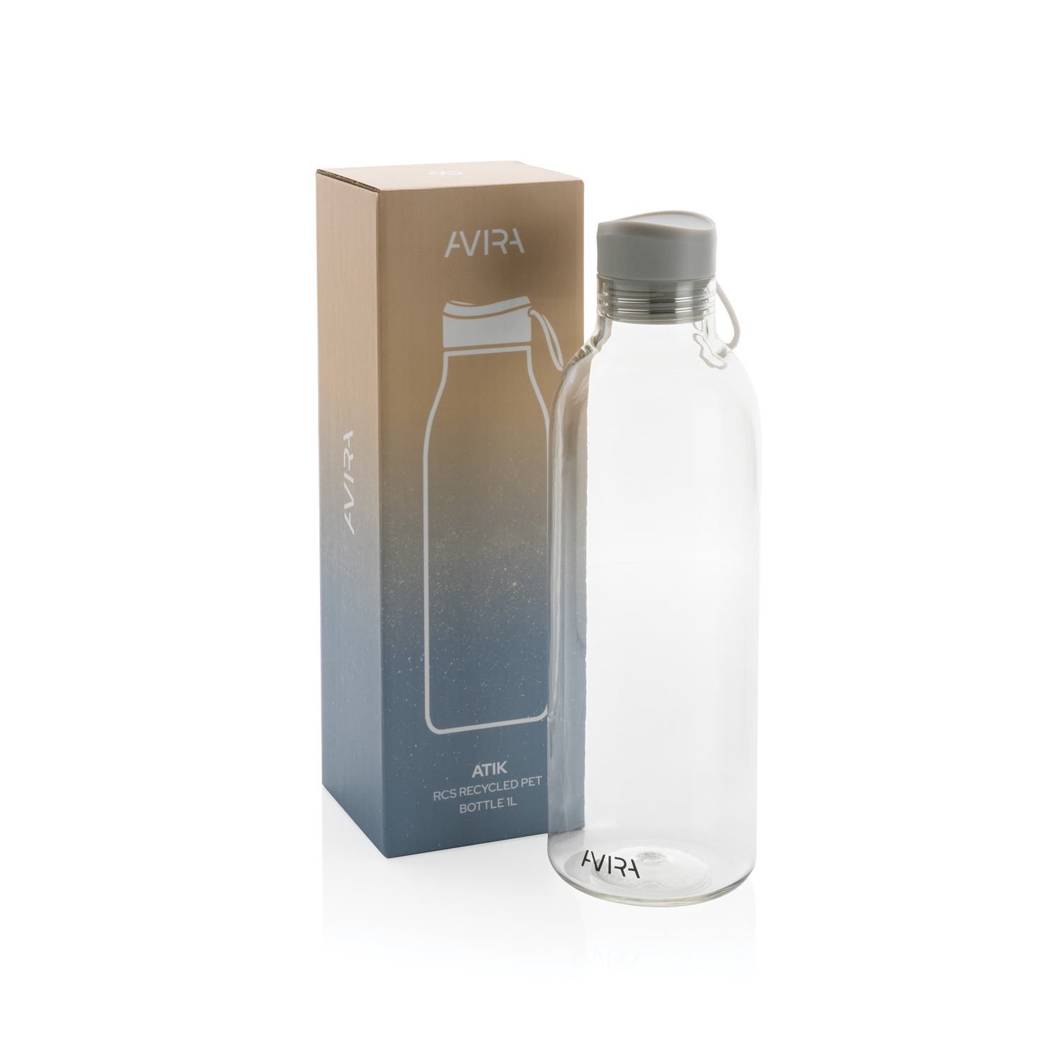 Бутылка для воды Avira Atik из rPET RCS, 1 л-1