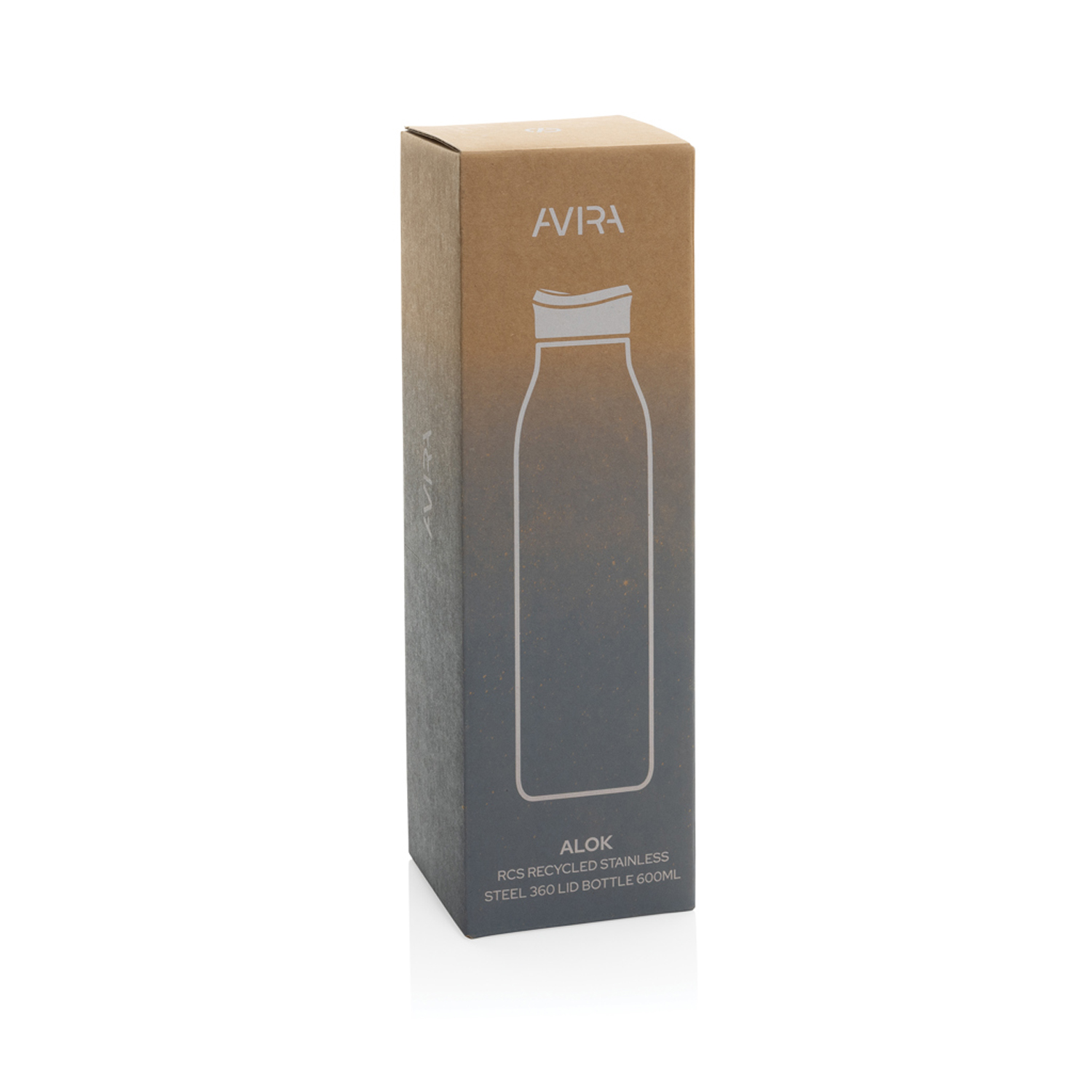 Термобутылка Avira Alok из переработанной стали RCS, 600 мл-3