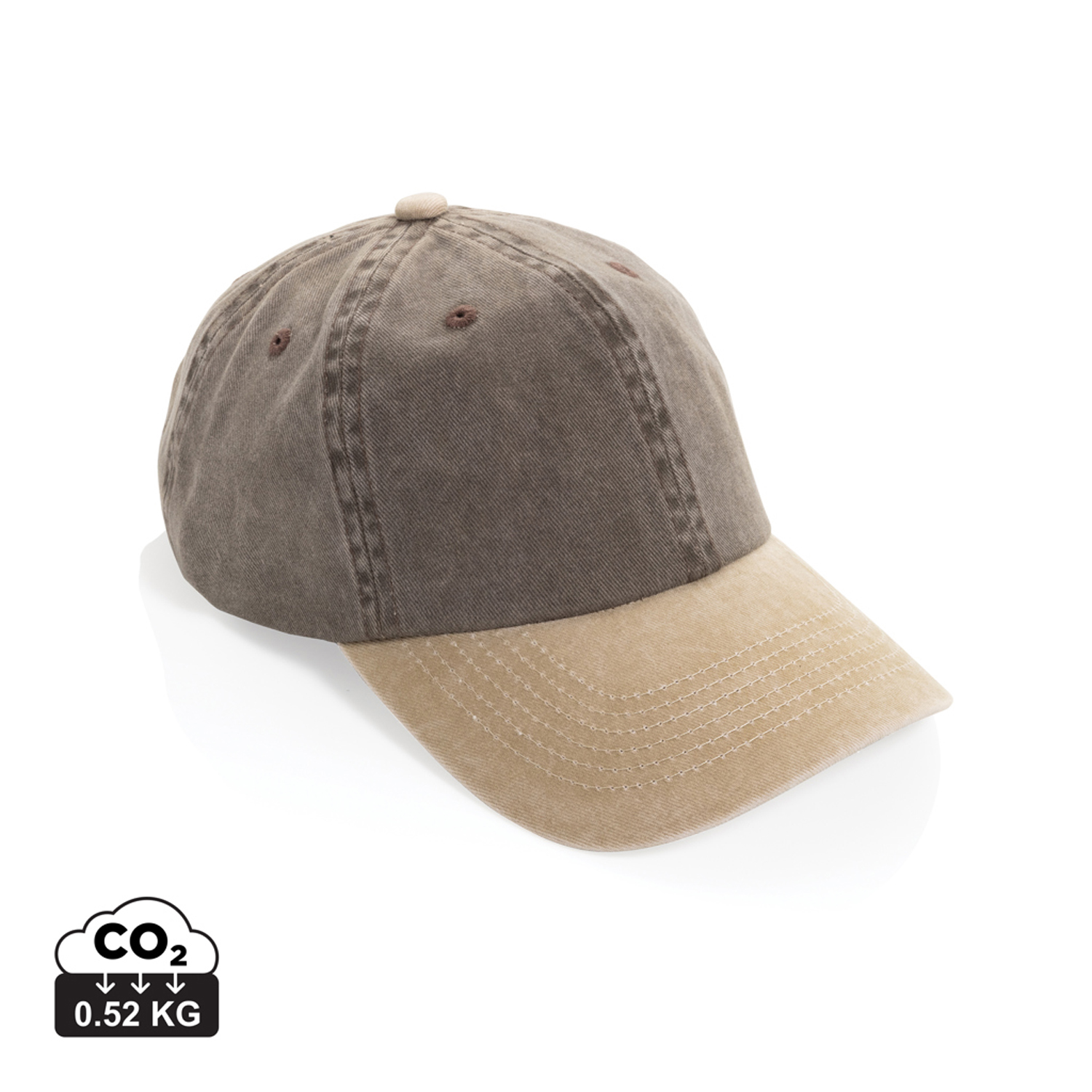 Бейсболка BEAU AWARE™ из двухцветной хлопковой саржи, 6 клиньев, 270 г/м²-8