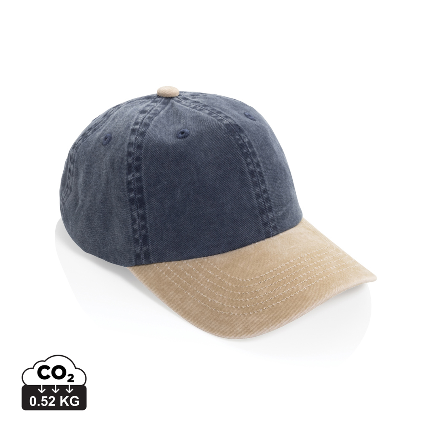 Бейсболка BEAU AWARE™ из двухцветной хлопковой саржи, 6 клиньев, 270 г/м²-8