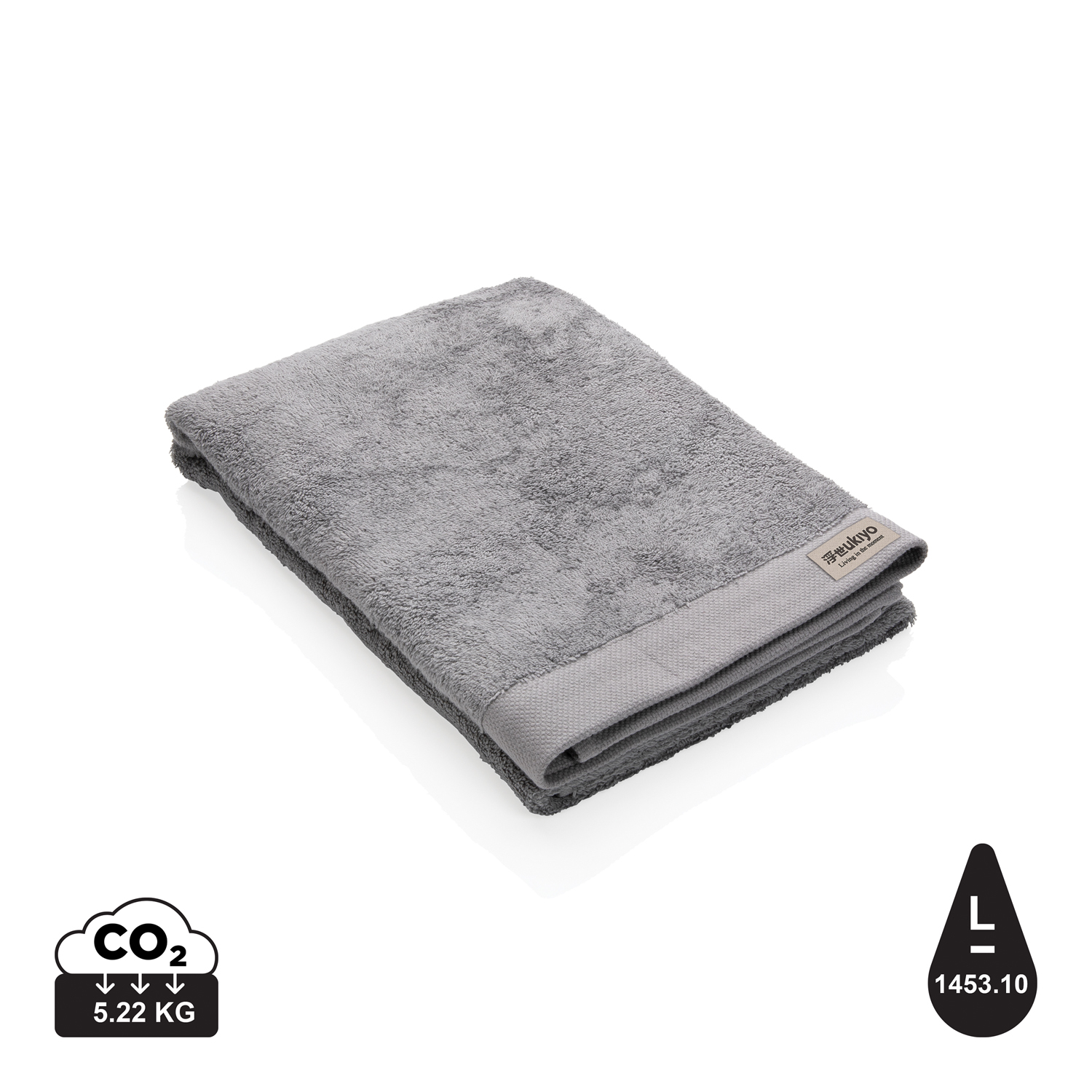 Банное полотенце Ukiyo Sakura из хлопка AWARE™, 500 г/м², 70x140 см-8