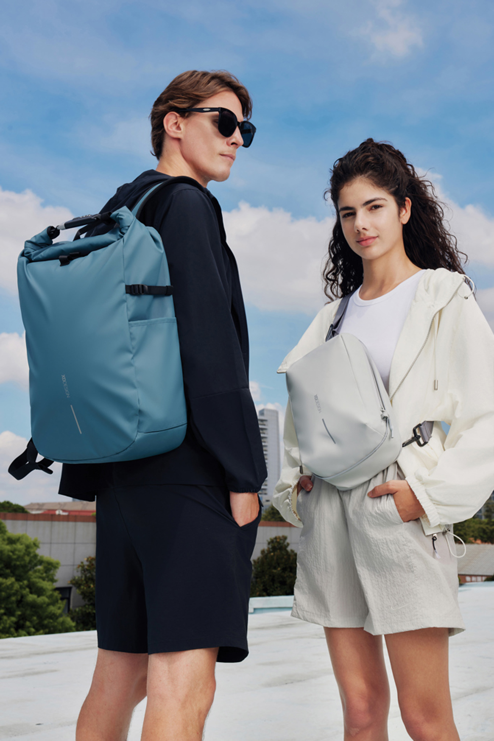 Антикражный рюкзак Urban Sling, белый-5