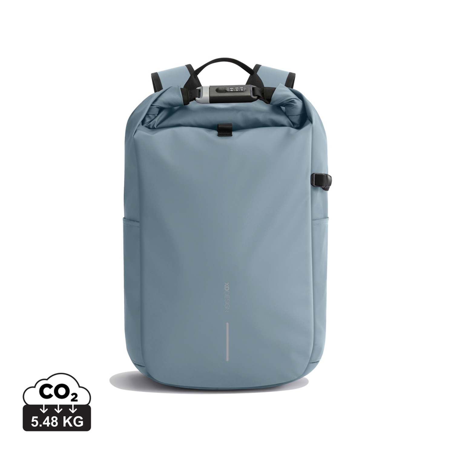 Антикражный рюкзак Urban Roll-top, голубой-8