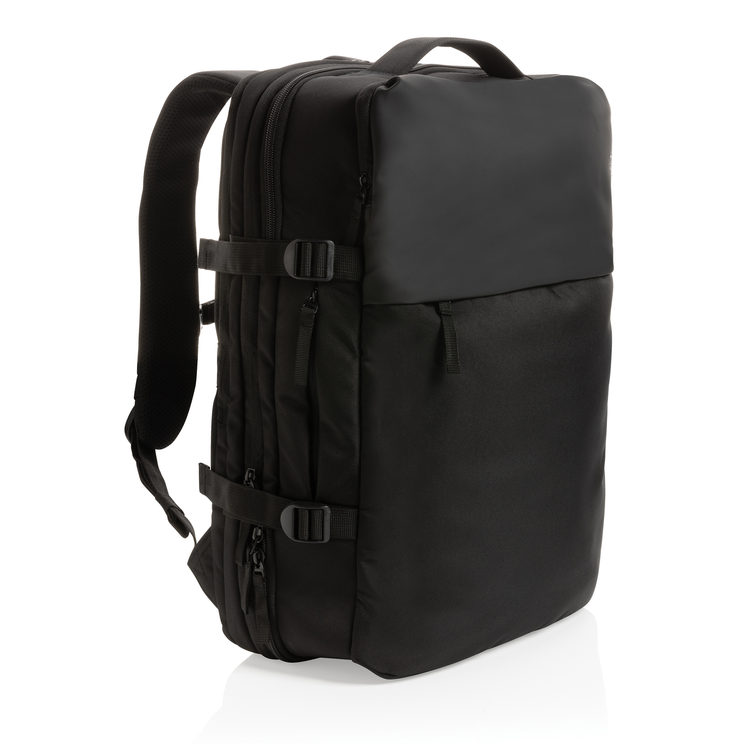 Рюкзак для путешествий Swiss Peak из rPET AWARE™ с регулируемым объемом, 15.6"-14