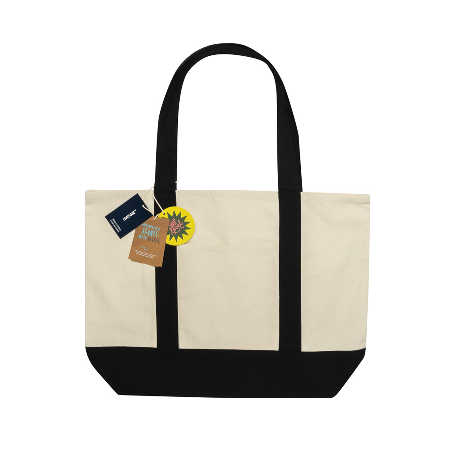 Сумка-шоппер SHOP LOCAL AWARE™ из переработанного хлопка, 350 г/м²-1