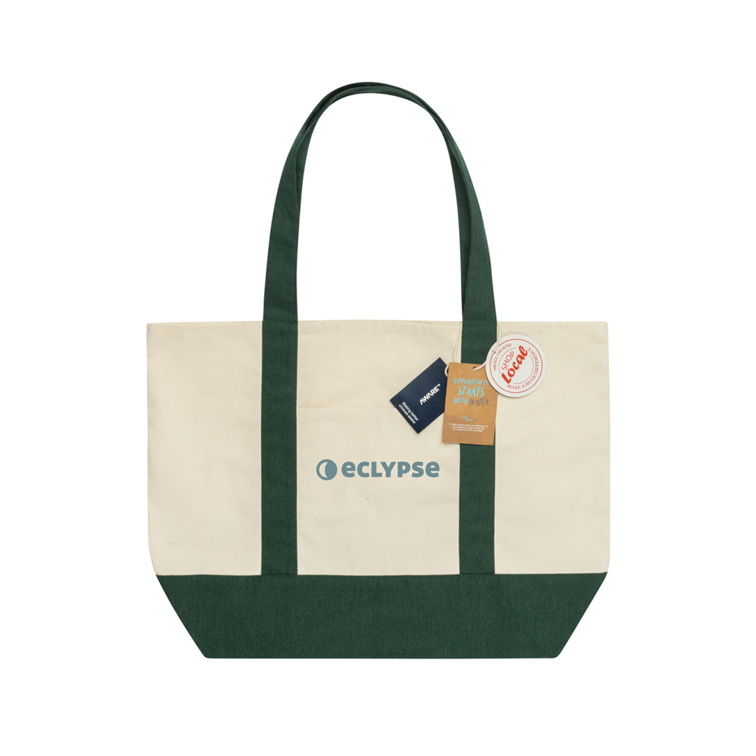 Сумка-шоппер SHOP LOCAL AWARE™ из переработанного хлопка, 350 г/м²-2
