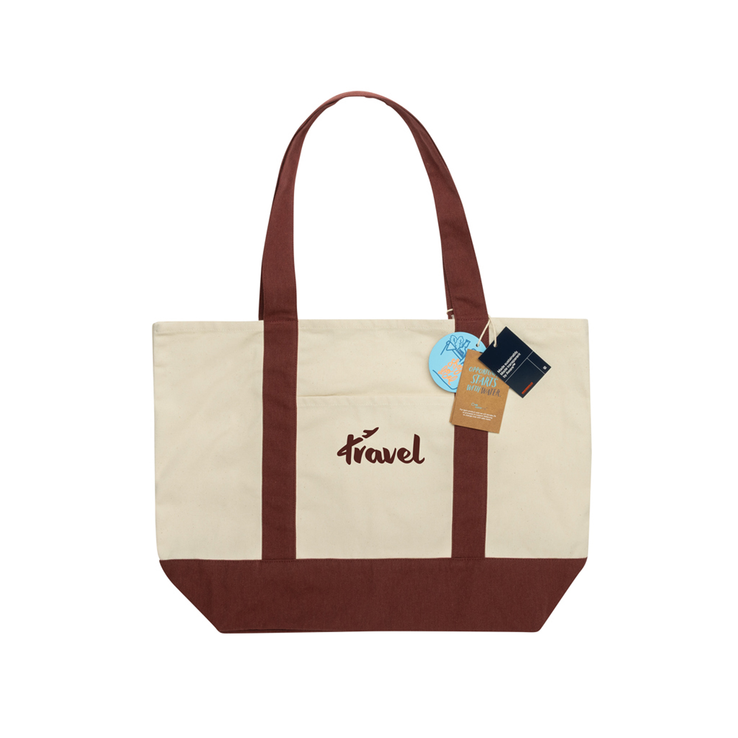 Сумка-шоппер SHOP LOCAL AWARE™ из переработанного хлопка, 350 г/м²-2