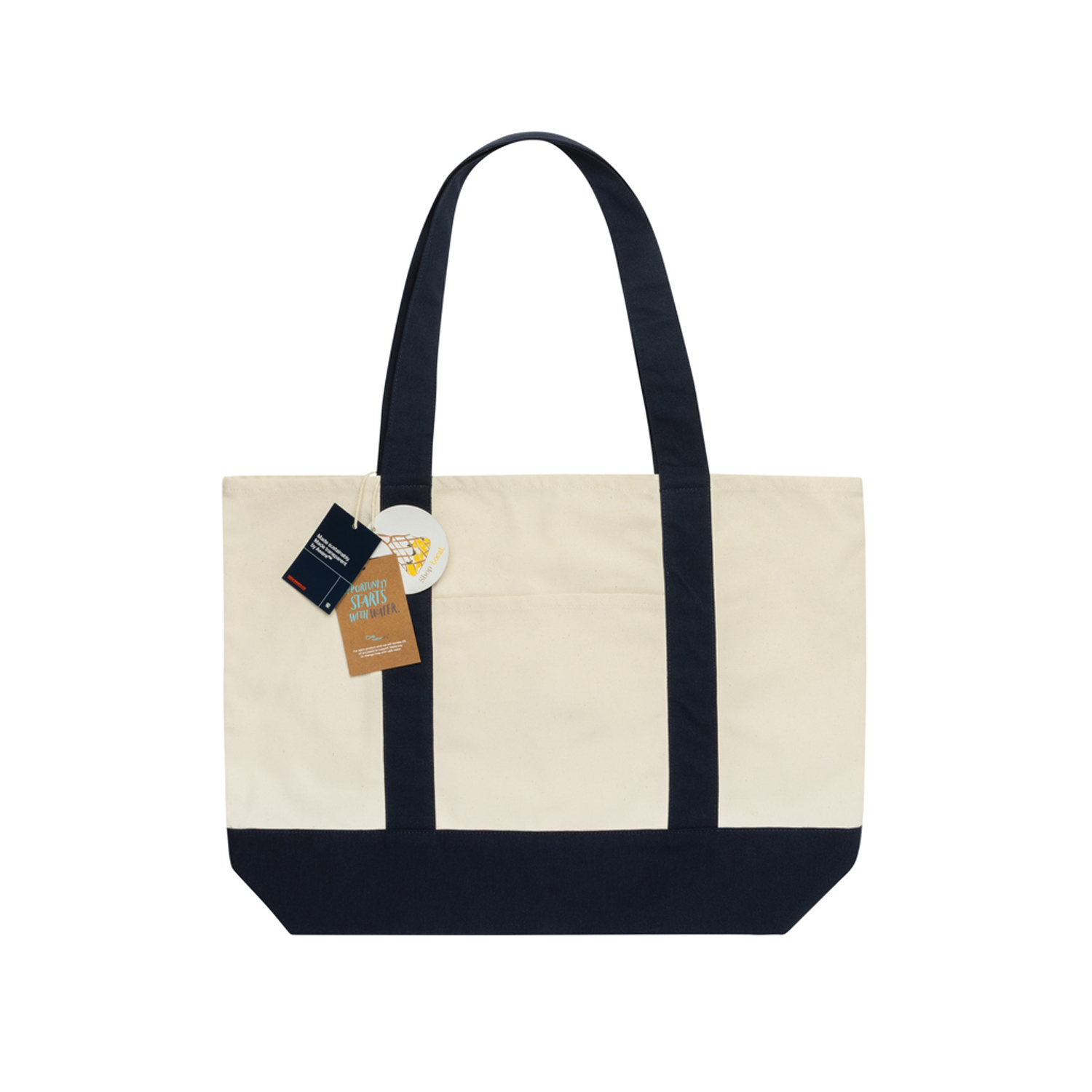 Сумка-шоппер SHOP LOCAL AWARE™ из переработанного хлопка, 350 г/м²-1