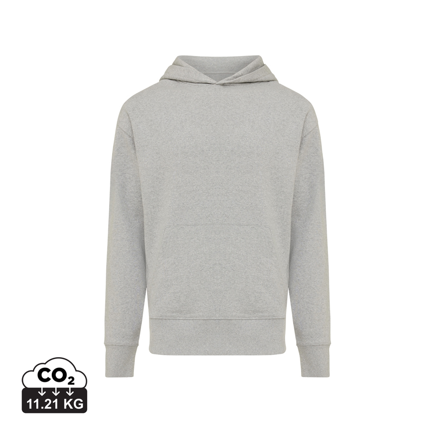 Худи Iqoniq Yoho из переработанного хлопка, свободный крой, унисекс, 340 г/м²-3