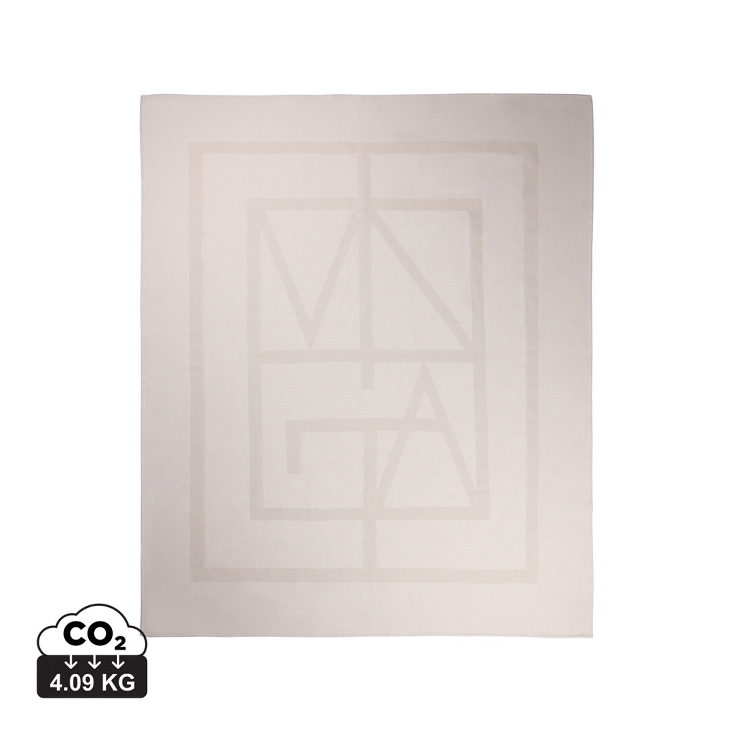 Плед VINGA Monogram из переработанного полиэстера GRS, 170x130 см-7