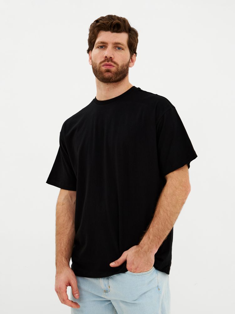 Футболка Oversize Premium, черная, размер S