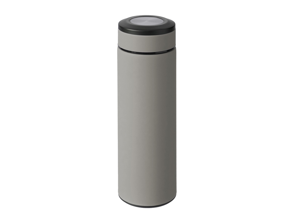 Вакуумный термос "Vacuum Flask C1", soft touch, 420мл, серый