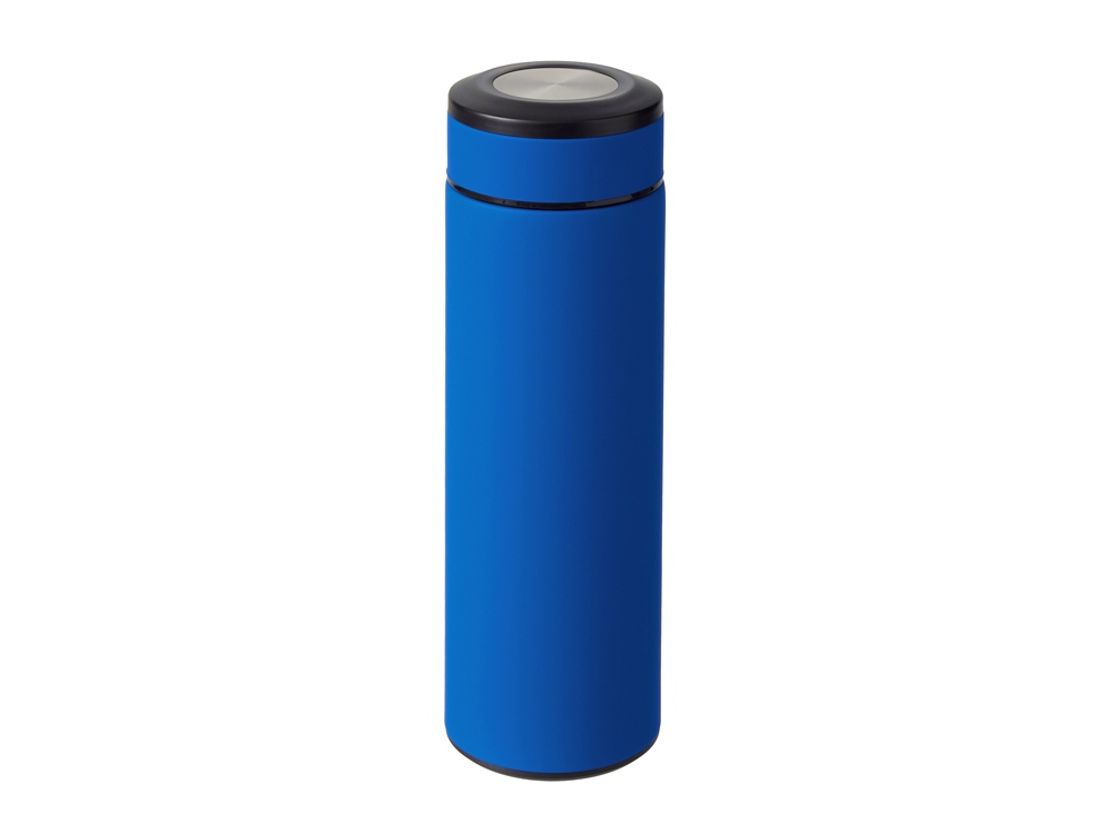 Вакуумный термос "Vacuum Flask C1", soft touch, 420мл, синий