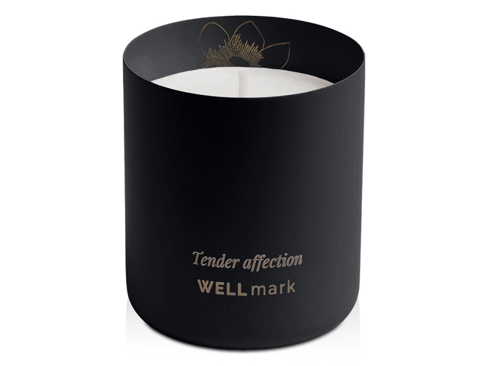 Ароматическая свеча Wellmark "Tender Affection" - сплошной черный