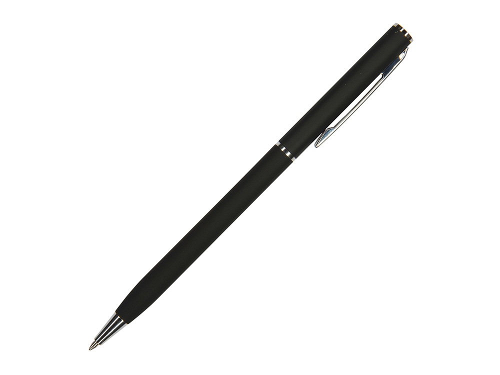 Ручка шариковая автоматическая BrunoVisconti® "PALERMO" цвет корпуса черный, soft-touch, 0.7 мм