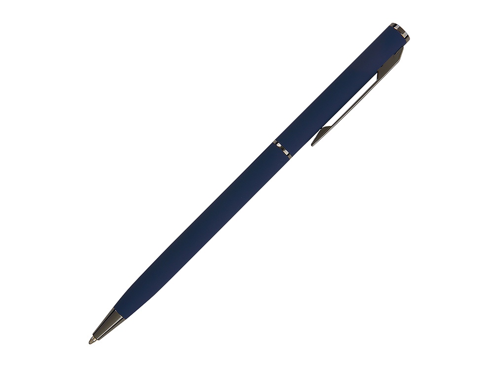 Ручка шариковая автоматическая BrunoVisconti® "PALERMO" цвет корпуса темно-синий, soft-touch, 0.7 мм