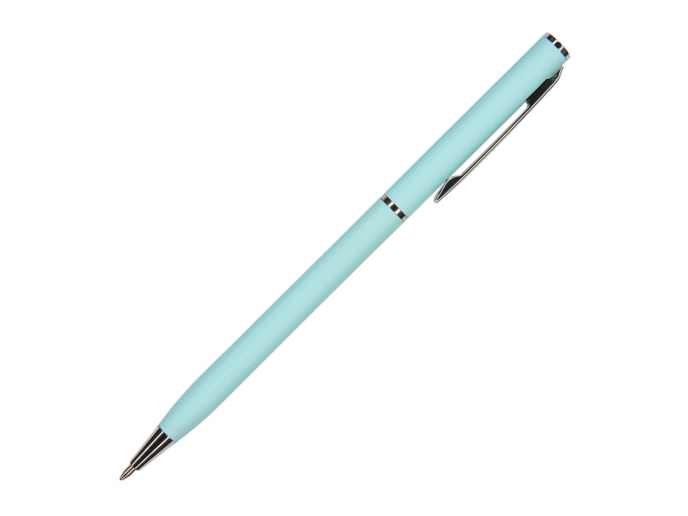 Ручка шариковая автоматическая BrunoVisconti® "PALERMO" цвет корпуса голубой, soft-touch, 0.7 мм