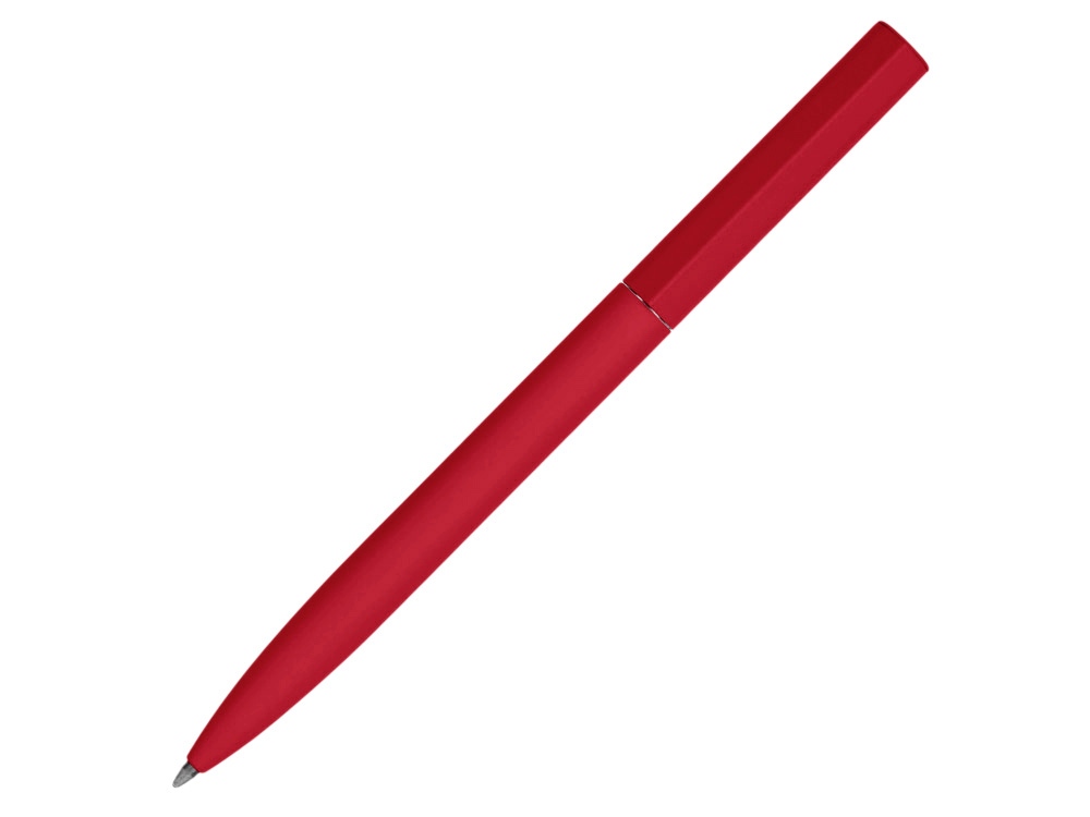 Шариковая металлическая ручка "Minimalist" софт-тач, красный