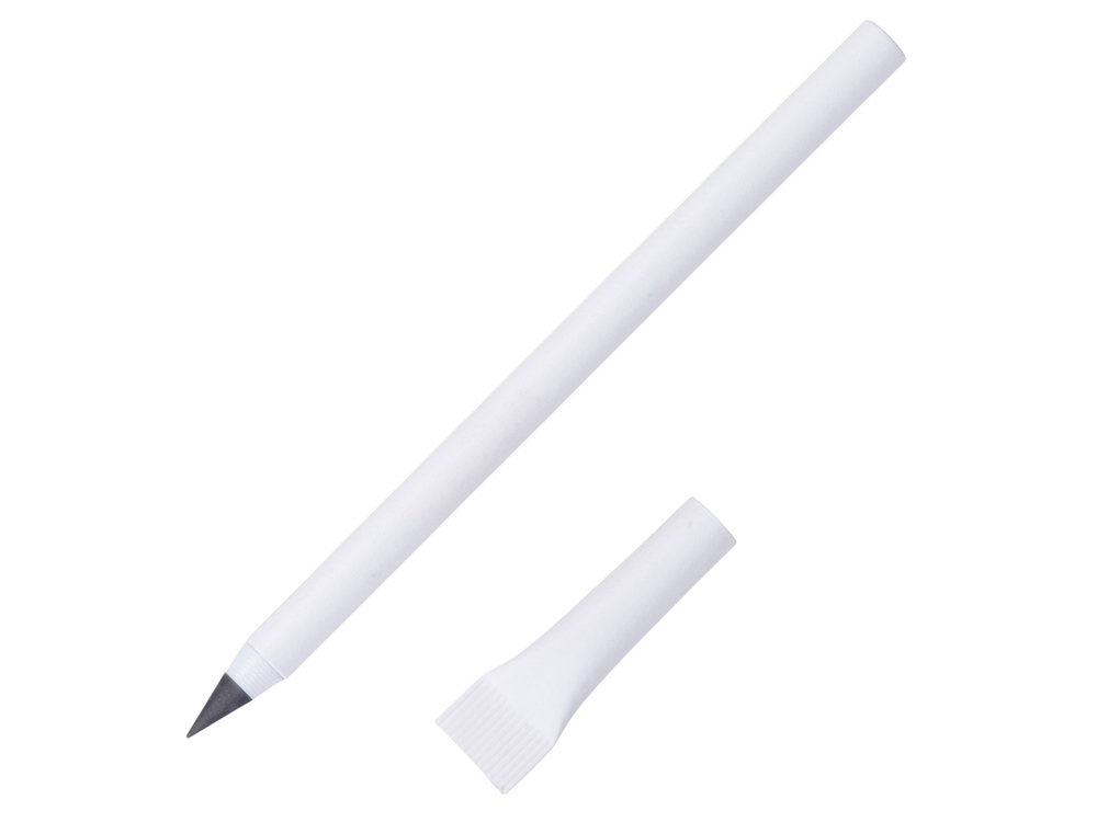 Вечный карандаш из переработанной бумаги "Recycled pencil", белый (Р)