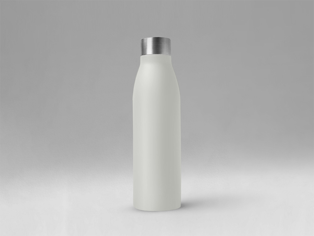 Стальная бутылка "Rely", 650 мл, дымчато-белый  (off white)