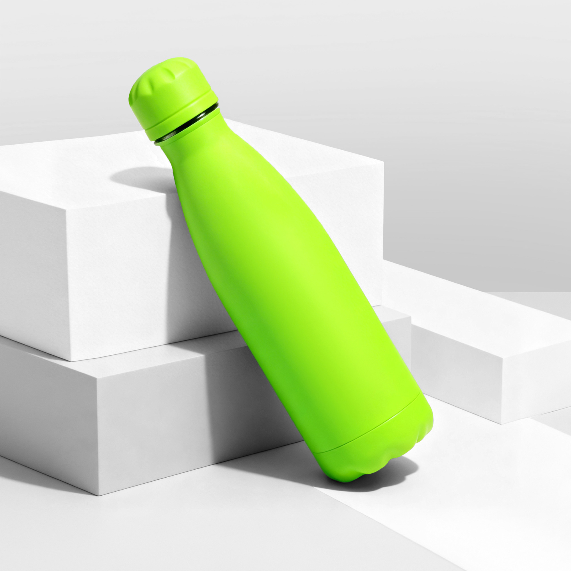Вакуумная термобутылка "Vacuum bottle C1", soft touch, 500 мл, зеленое яблоко