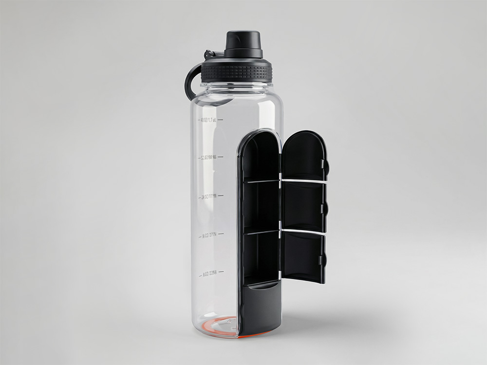 Бутылка для воды «Electrolyte», черный