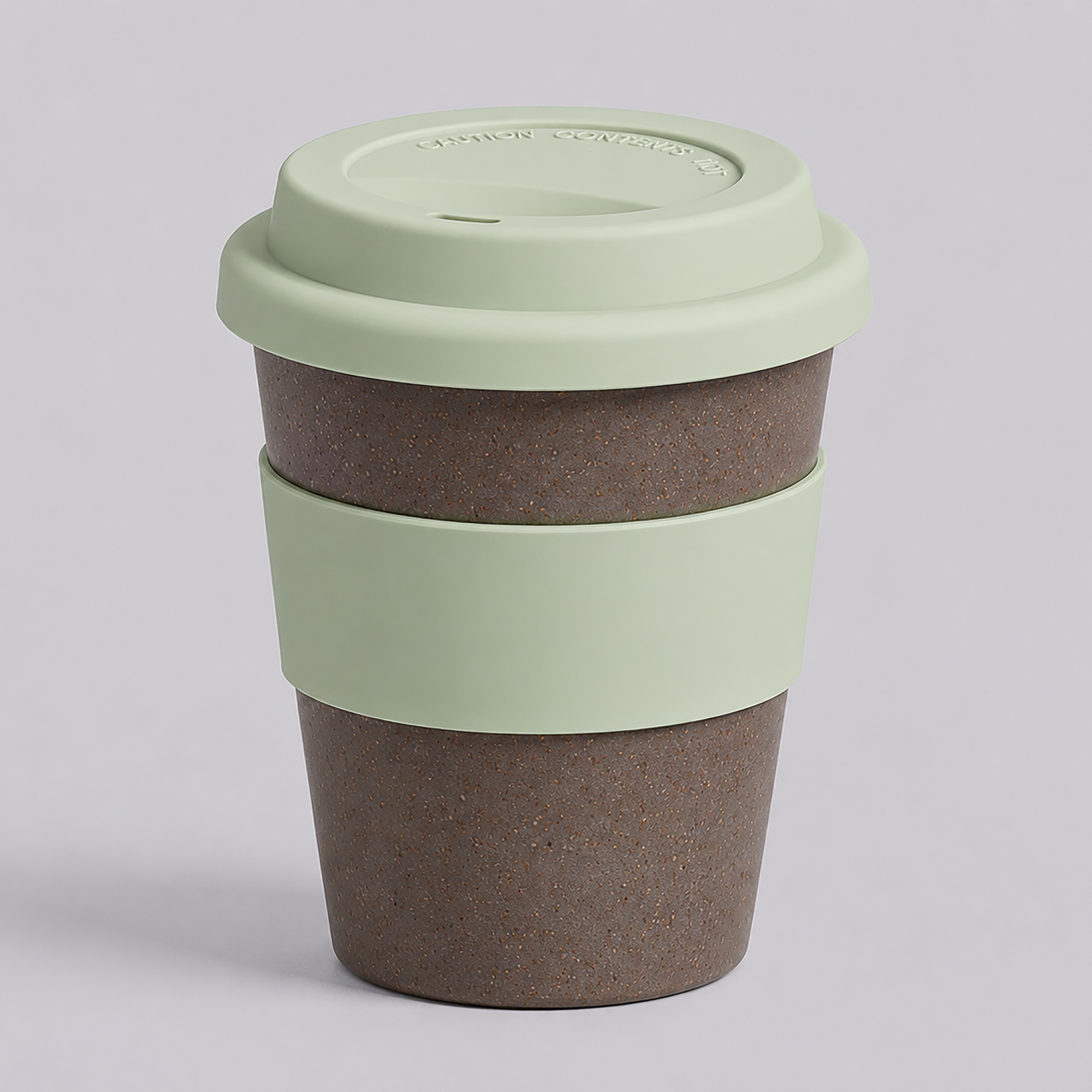 Стакан с силиконовой крышкой "Cafe", olive