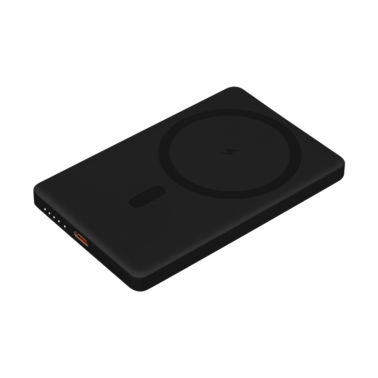 Внешний аккумулятор Атлантис (Atlantis) PD 5000mAh с функцией беспроводной зарядки 15W, черный