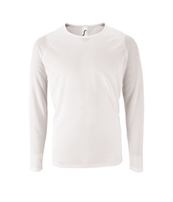 Футболка с длинным рукавом Sporty LSL Men белая, размер 3XL