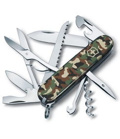 Нож перочинный Huntsman 91, зеленый камуфляж