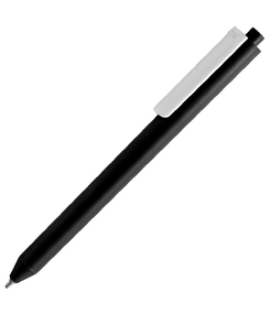 Ручка шариковая Pigra P03 Mat, черная с белым