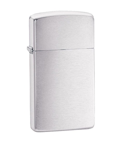 Зажигалка Zippo Slim Brushed, матовая серебристая