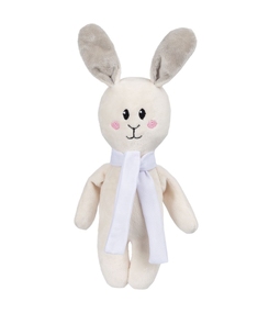Мягкая игрушка Beastie Toys, заяц с белым шарфом