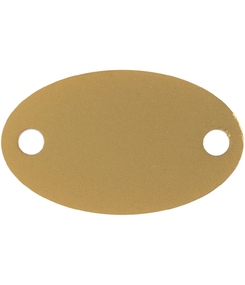 Шильдик металлический Alfa Oval, золотистый