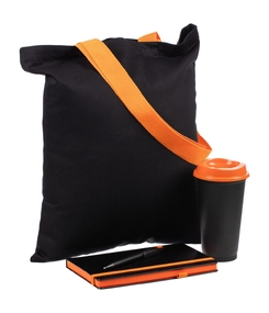 Набор Velours Bag, черный с оранжевым