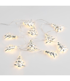Светодиодная гирлянда Silver Lights, серебристая