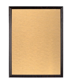 Плакетка Plaque, большая, венге с золотистой пластиной